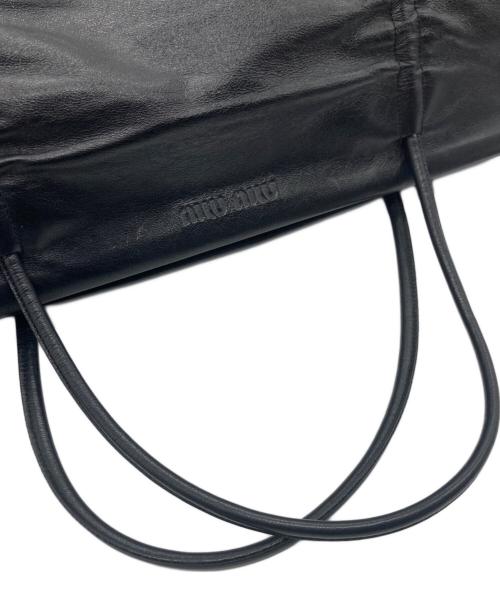 MIU MIU（ミュウミュウ）MIU MIU (ミュウミュウ) ハンドバッグ ブラックの古着・服飾アイテム