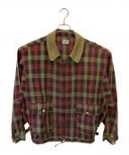C.P COMPANYシーピーカンパニー）の古着「チェックブルゾン」｜ブラウン×レッド