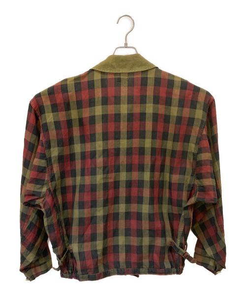 C.P COMPANY（シーピーカンパニー）C.P COMPANY (シーピーカンパニー) チェックブルゾン ブラウン×レッド サイズ:48の古着・服飾アイテム