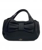 Kate Spadeケイトスペード）の古着「リボンハンドバッグ」｜ブラック