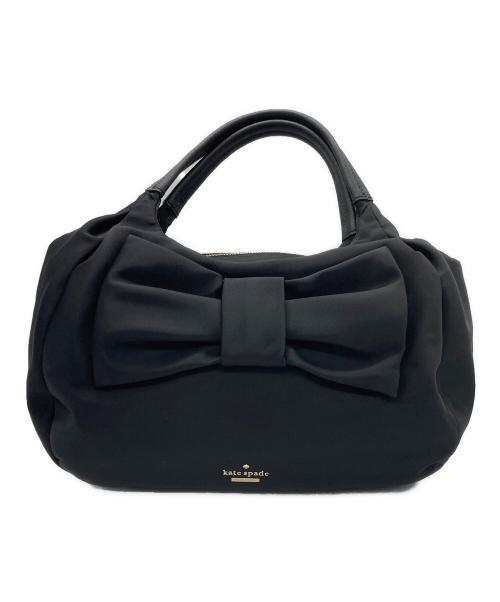 Kate Spade（ケイトスペード）Kate Spade (ケイトスペード) リボンハンドバッグ ブラックの古着・服飾アイテム