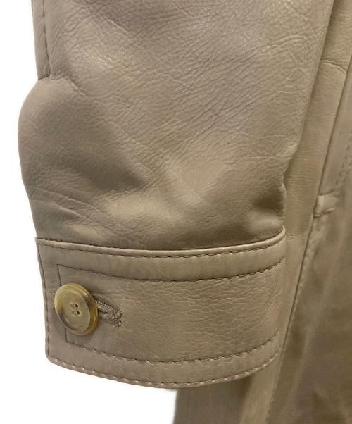 BOSS HUGO BOSS（ボス ヒューゴボス）BOSS HUGO BOSS (ボス ヒューゴボス) レザーコート ブラウン サイズ:USA6の古着・服飾アイテム