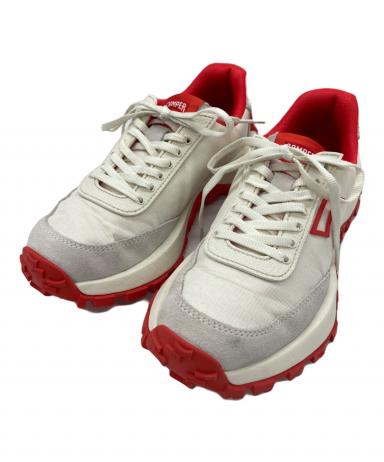 再値下げ　CAMPER スニーカー ホワイト グレー　サイズ37 美品 中古・古着通販】CAMPER (カンペール) スニーカー ホワイト×レッド