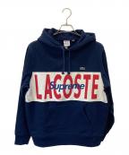 SUPREME×LACOSTE LIVEシュプリーム×ラコステライブ）の古着「プルオーバーパーカー」｜ネイビー