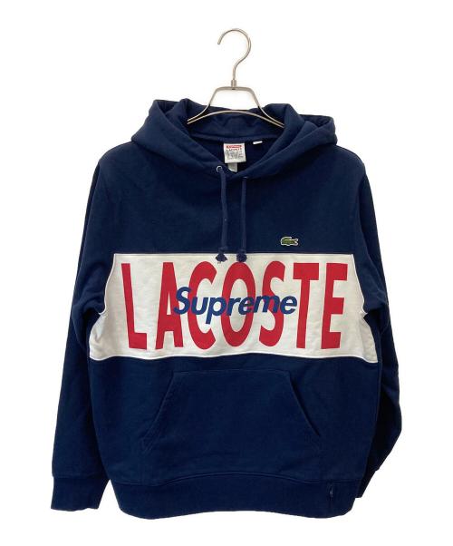 SUPREME（シュプリーム）SUPREME (シュプリーム) LACOSTE LIVE (ラコステライブ) プルオーバーパーカー ネイビー サイズ:Sの古着・服飾アイテム