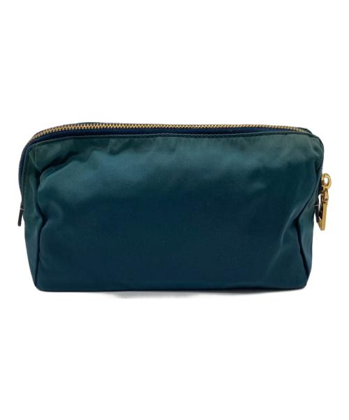 PRADA（プラダ）PRADA (プラダ) ナイロンポーチ グリーンの古着・服飾アイテム