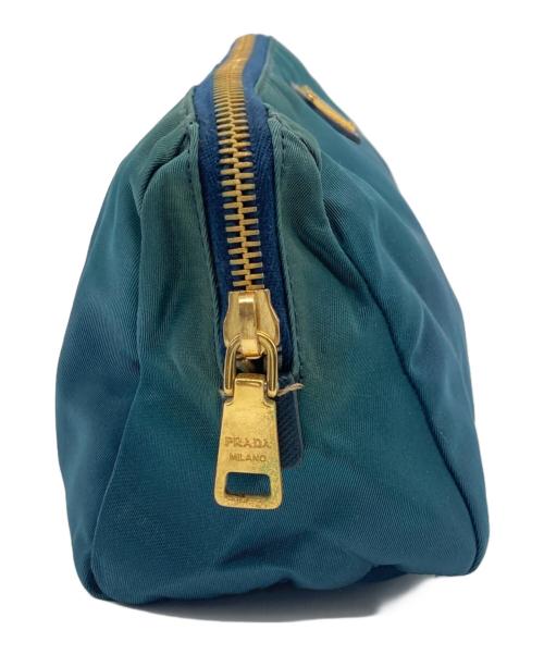 PRADA（プラダ）PRADA (プラダ) ナイロンポーチ グリーンの古着・服飾アイテム