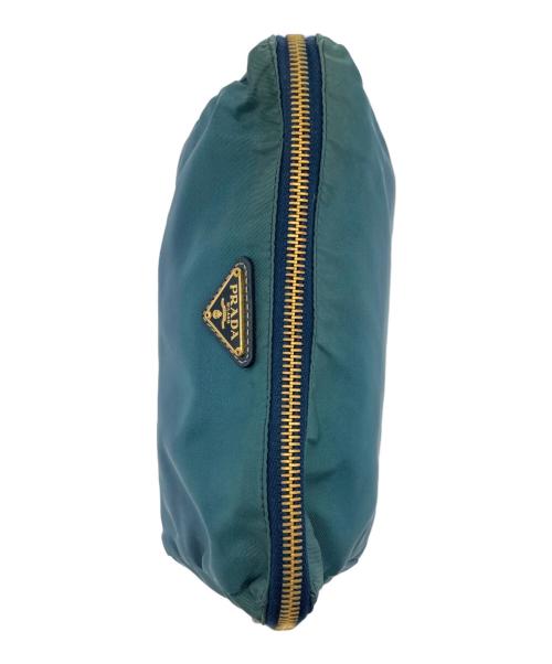 PRADA（プラダ）PRADA (プラダ) ナイロンポーチ グリーンの古着・服飾アイテム