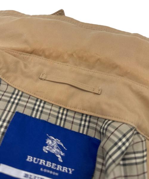 BURBERRY BLUE LABEL（バーバリー ブルー レーベル）BURBERRY BLUE LABEL (バーバリーロンドンブルーレーベル) トレンチコート ベージュ×オレンジ サイズ:40の古着・服飾アイテム