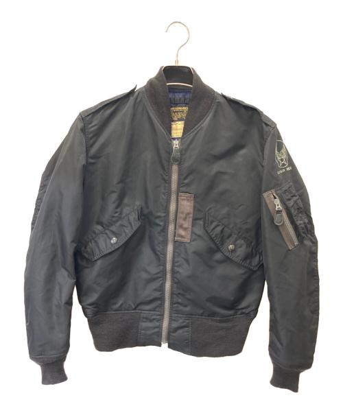 william gibson（ウィリアム ギブスン）William gibson (ウィリアム ギブスン) L-28フライトジャケット ブラック サイズ:36の古着・服飾アイテム