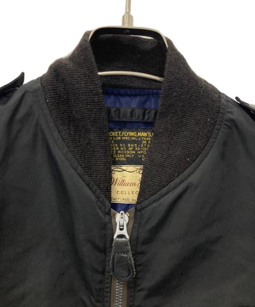 william gibson（ウィリアム ギブスン）William gibson (ウィリアム ギブスン) L-28フライトジャケット ブラック サイズ:36の古着・服飾アイテム