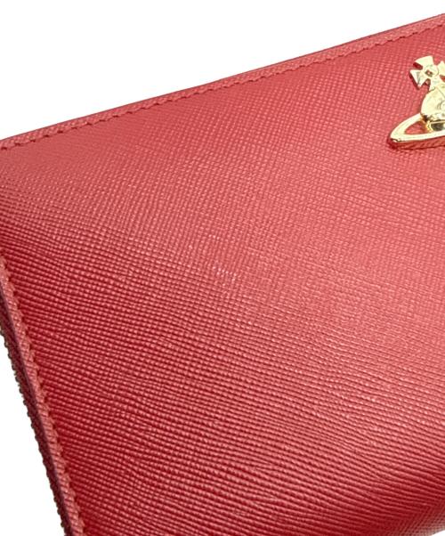 Vivienne Westwood（ヴィヴィアンウエストウッド）Vivienne Westwood (ヴィヴィアンウエストウッド) ラウンドファスナー財布 レッドの古着・服飾アイテム