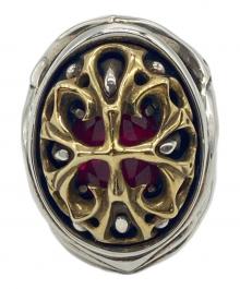 Ability Normal（アビリティーノーマル）の古着「リング」｜シルバーカラー×レッド