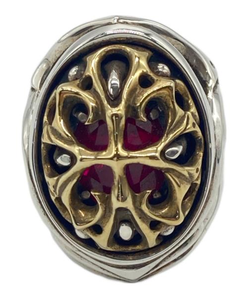 Ability Normal（アビリティーノーマル）Ability Normal (アビリティーノーマル) リング シルバーカラー×レッド サイズ:表記なしの古着・服飾アイテム