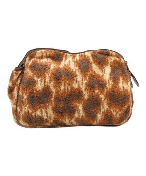 Vivienne Westwood（ヴィヴィアンウエストウッド）Vivienne Westwood (ヴィヴィアンウエストウッド) パイルポーチ ブラウンの古着・服飾アイテム