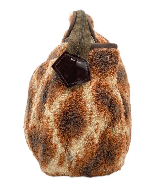 Vivienne Westwood（ヴィヴィアンウエストウッド）Vivienne Westwood (ヴィヴィアンウエストウッド) パイルポーチ ブラウンの古着・服飾アイテム