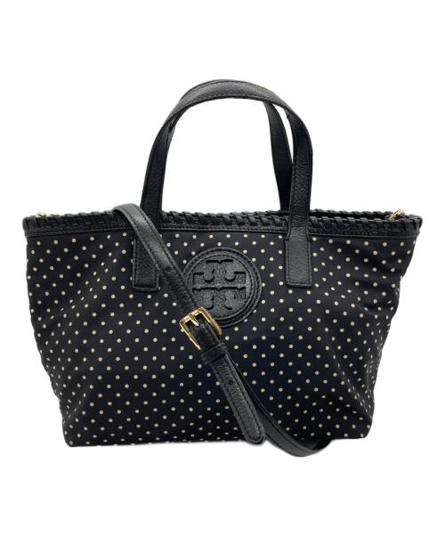 TORY BURCH（トリーバーチ）TORY BURCH (トリーバーチ) 2WAYショルダーバッグ ブラック×ホワイトの古着・服飾アイテム
