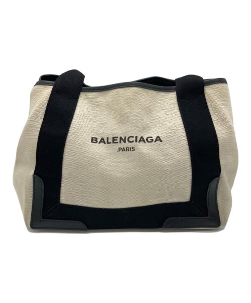 BALENCIAGA（バレンシアガ）BALENCIAGA (バレンシアガ) ハンドバッグ ベージュ×ブラックの古着・服飾アイテム