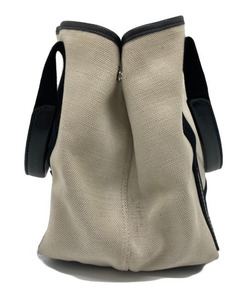 BALENCIAGA（バレンシアガ）BALENCIAGA (バレンシアガ) ハンドバッグ ベージュ×ブラックの古着・服飾アイテム