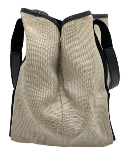 BALENCIAGA（バレンシアガ）BALENCIAGA (バレンシアガ) ハンドバッグ ベージュ×ブラックの古着・服飾アイテム