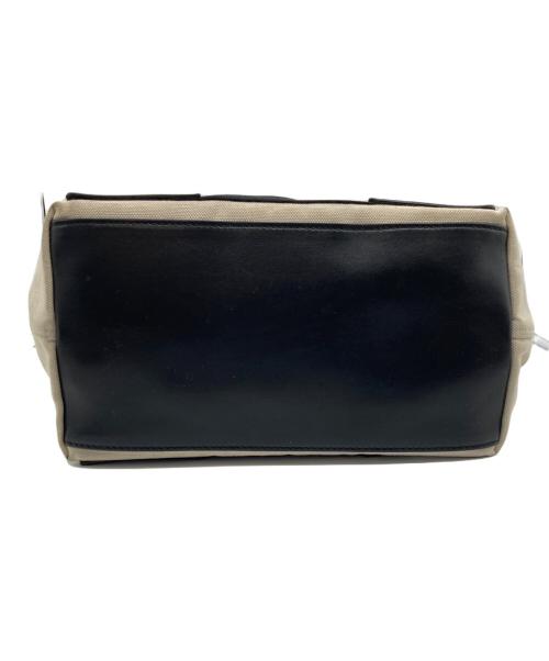 BALENCIAGA（バレンシアガ）BALENCIAGA (バレンシアガ) ハンドバッグ ベージュ×ブラックの古着・服飾アイテム