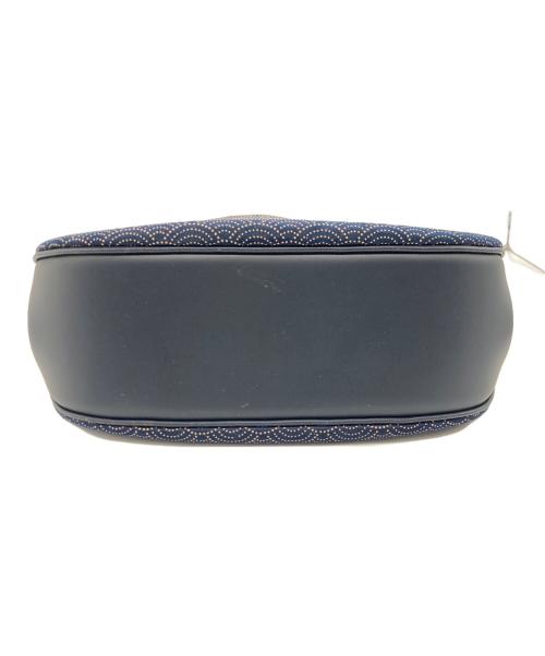 印傳屋（インデンヤ）印傳屋 (インデンヤ) ハンドバッグ ネイビーの古着・服飾アイテム