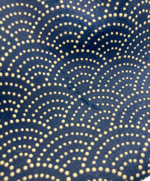 印傳屋（インデンヤ）印傳屋 (インデンヤ) ハンドバッグ ネイビーの古着・服飾アイテム