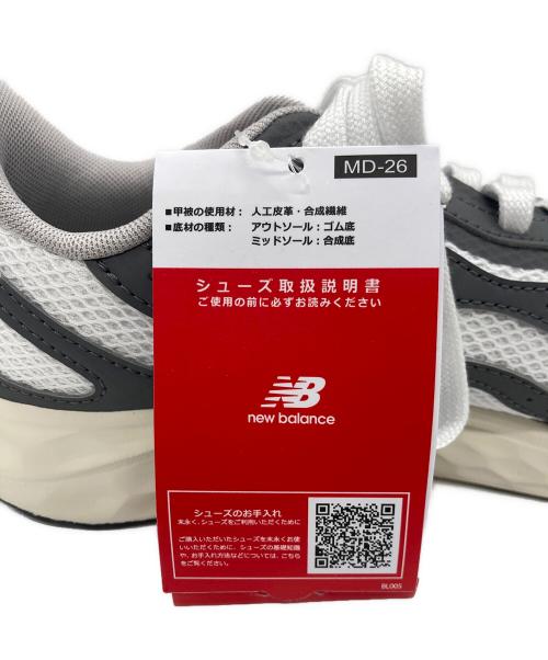 NEW BALANCE（ニューバランス）NEW BALANCE (ニューバランス) ローカットスニーカー ホワイト×グレー サイズ:25.0cm 未使用品の古着・服飾アイテム