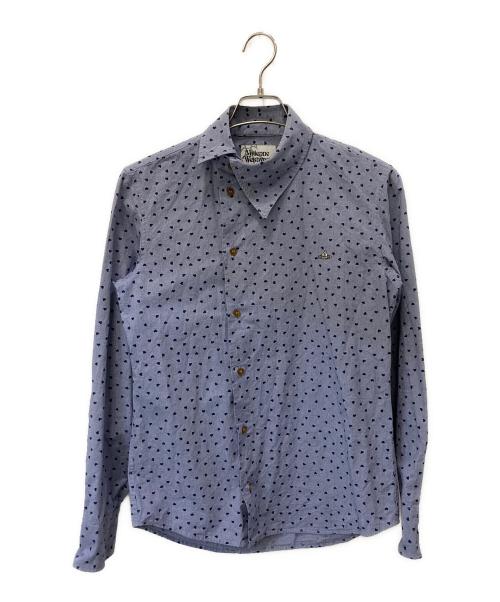 Vivienne Westwood man（ヴィヴィアン ウェストウッド マン）Vivienne Westwood man (ヴィヴィアン ウェストウッド マン) 長袖シャツ ネイビー サイズ:46の古着・服飾アイテム