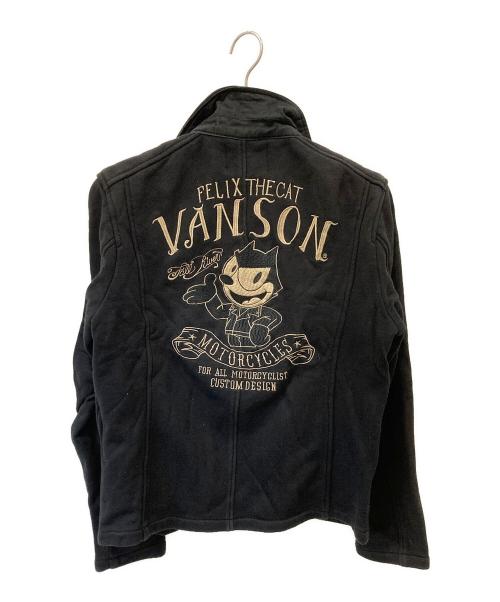 VANSON（バンソン）VANSON (バンソン) ライダース調ジャケット ブラック サイズ:Lの古着・服飾アイテム