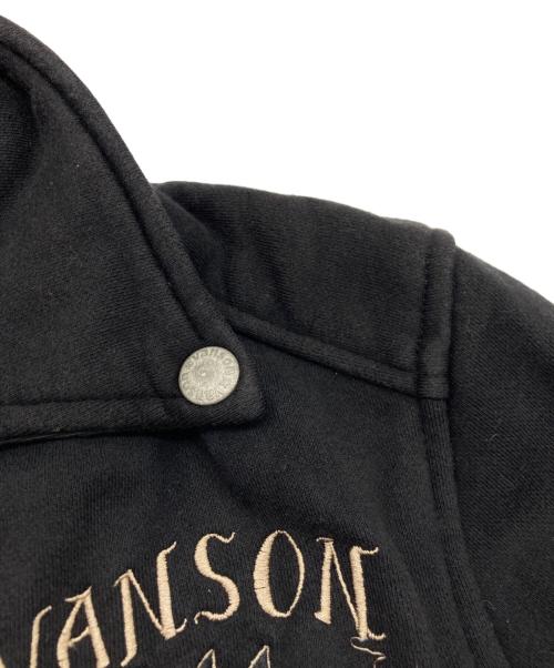 VANSON（バンソン）VANSON (バンソン) ライダース調ジャケット ブラック サイズ:Lの古着・服飾アイテム