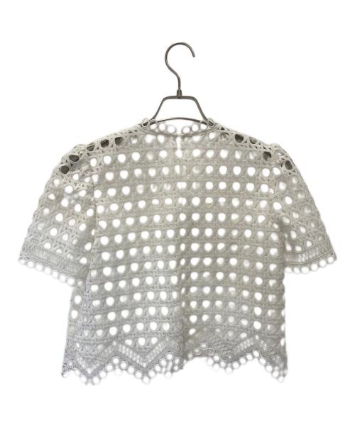 CELFORD（セルフォード）CELFORD (セルフォード) サーキュラーレースブラウス ホワイト サイズ:38の古着・服飾アイテム