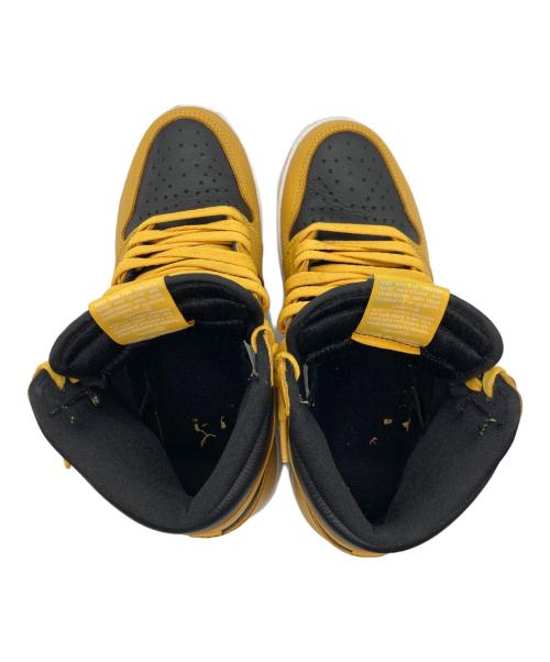 NIKE（ナイキ）NIKE (ナイキ) AIR JORDAN 1 RETRO HIGH OG ブラック×イエロー サイズ:cm26の古着・服飾アイテム