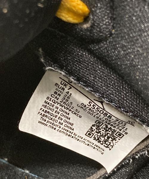 NIKE（ナイキ）NIKE (ナイキ) AIR JORDAN 1 RETRO HIGH OG ブラック×イエロー サイズ:cm26の古着・服飾アイテム