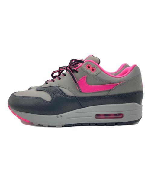 NIKE（ナイキ）NIKE (ナイキ) HUF (ハフ) AIR MAX 1 SP グレー×ピンク サイズ:cm26の古着・服飾アイテム