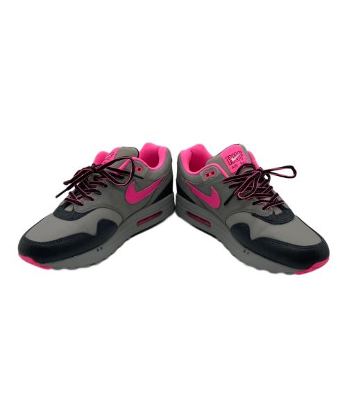 NIKE（ナイキ）NIKE (ナイキ) HUF (ハフ) AIR MAX 1 SP グレー×ピンク サイズ:cm26の古着・服飾アイテム