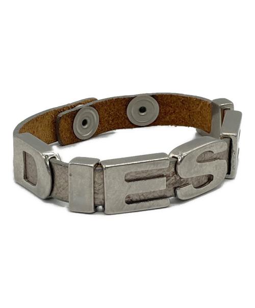 DIESEL（ディーゼル）DIESEL (ディーゼル) ブレスレット ブラウン×シルバーカラーの古着・服飾アイテム