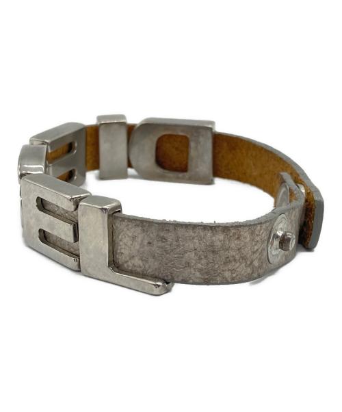 DIESEL（ディーゼル）DIESEL (ディーゼル) ブレスレット ブラウン×シルバーカラーの古着・服飾アイテム