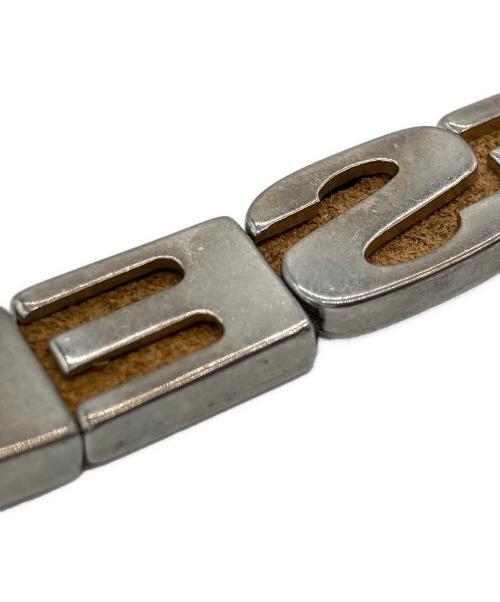 DIESEL（ディーゼル）DIESEL (ディーゼル) ブレスレット ブラウン×シルバーカラーの古着・服飾アイテム