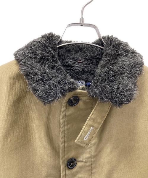 H.R.MARKET BLUE BLUE（エイチアールマーケットブルーブル）H.R.MARKET BLUE BLUE (エイチアールマーケットブルーブル) デッキジャケット カーキ サイズ:XLの古着・服飾アイテム