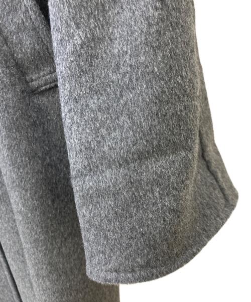 BALMAIN（バルマン）BALMAIN (バルマン) フォックスファーカシミヤコート グレー サイズ:13の古着・服飾アイテム