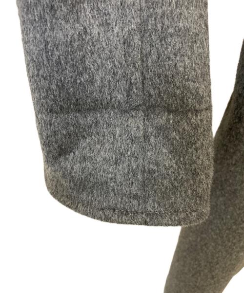 BALMAIN（バルマン）BALMAIN (バルマン) フォックスファーカシミヤコート グレー サイズ:13の古着・服飾アイテム