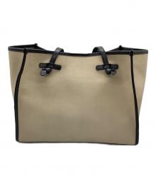 GIANNI CHIARINI（ジャンニ キアリーニ）の古着「トートバッグ」｜ブラック×ベージュ