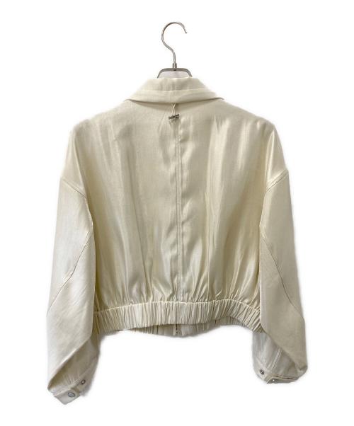 CLOCHE（クロシェ）CLOCHE (クロシェ) シャイニーブルゾン ベージュ サイズ:02 未使用品の古着・服飾アイテム