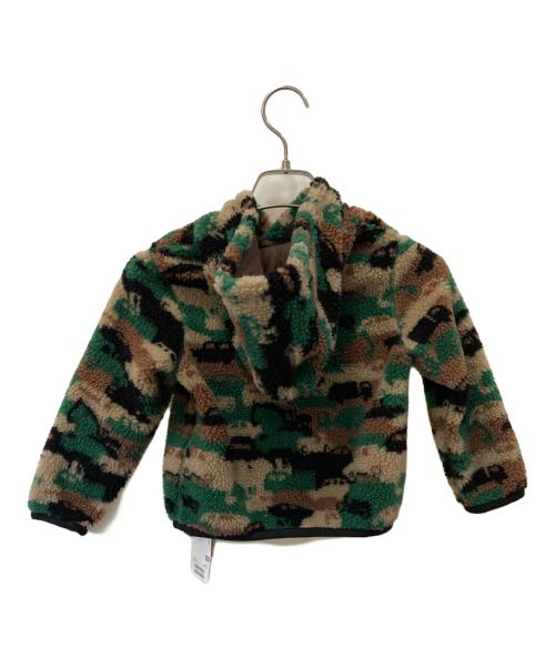 BEAMS（ビームス）BEAMS (ビームス) TOMY (トミー) プルオーバーパーカー グリーン×ブラウン サイズ:100cm 未使用品の古着・服飾アイテム