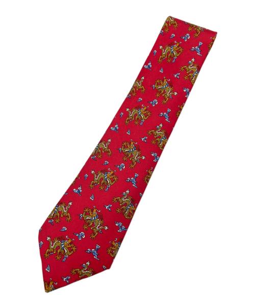 HERMES（エルメス）HERMES (エルメス) ネクタイ レッド サイズ:表記なしの古着・服飾アイテム