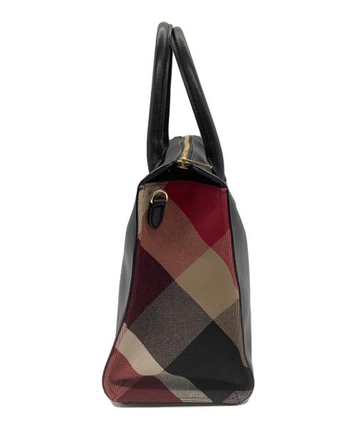 BLUE LABEL CRESTBRIDGE（ブルーレーベルクレストブリッジ）BLUE LABEL CRESTBRIDGE (ブルーレーベルクレストブリッジ) ハンドバッグ ブラックの古着・服飾アイテム