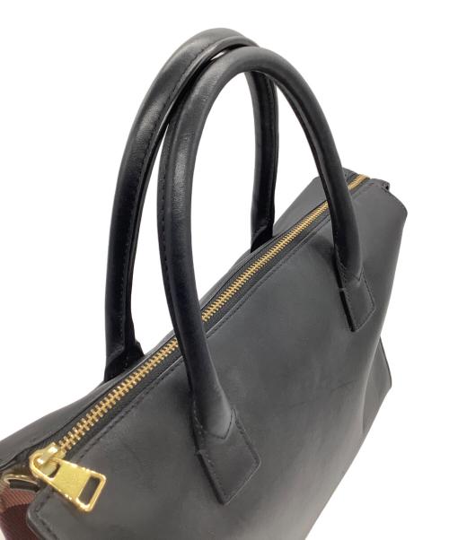 BLUE LABEL CRESTBRIDGE（ブルーレーベルクレストブリッジ）BLUE LABEL CRESTBRIDGE (ブルーレーベルクレストブリッジ) ハンドバッグ ブラックの古着・服飾アイテム