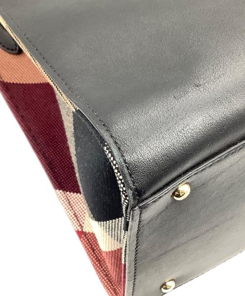 BLUE LABEL CRESTBRIDGE（ブルーレーベルクレストブリッジ）BLUE LABEL CRESTBRIDGE (ブルーレーベルクレストブリッジ) ハンドバッグ ブラックの古着・服飾アイテム