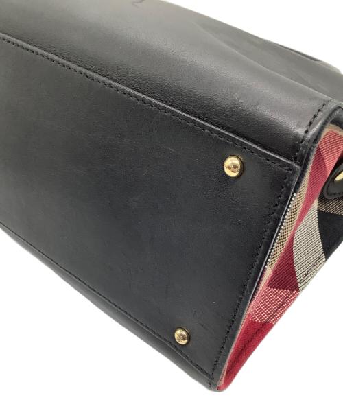 BLUE LABEL CRESTBRIDGE（ブルーレーベルクレストブリッジ）BLUE LABEL CRESTBRIDGE (ブルーレーベルクレストブリッジ) ハンドバッグ ブラックの古着・服飾アイテム